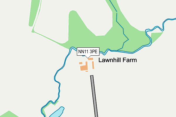 NN11 3PE map - OS OpenMap – Local (Ordnance Survey)