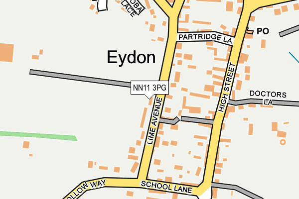 Map of THE OAK EYDON LIMITED at local scale