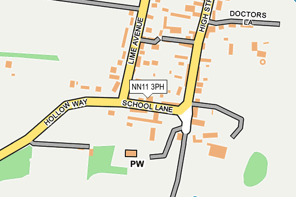 NN11 3PH map - OS OpenMap – Local (Ordnance Survey)
