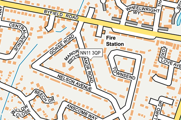 NN11 3QP map - OS OpenMap – Local (Ordnance Survey)