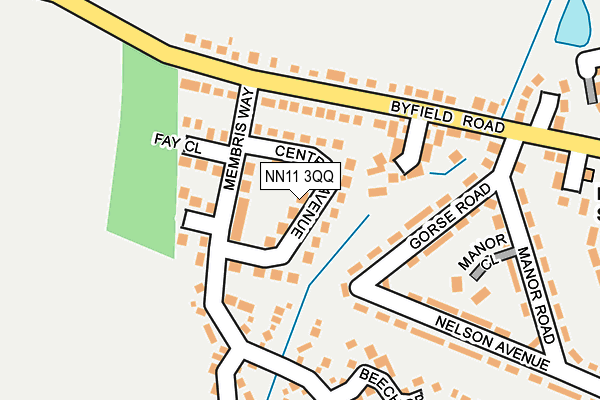 NN11 3QQ map - OS OpenMap – Local (Ordnance Survey)