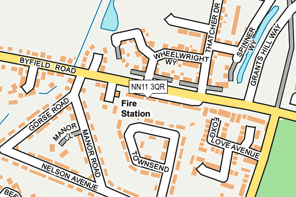 NN11 3QR map - OS OpenMap – Local (Ordnance Survey)