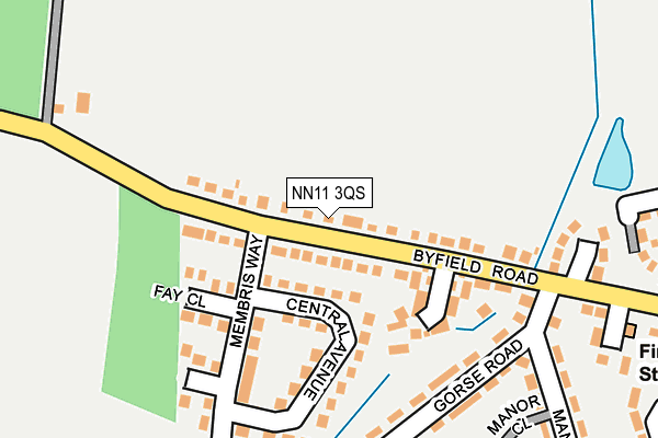 NN11 3QS map - OS OpenMap – Local (Ordnance Survey)