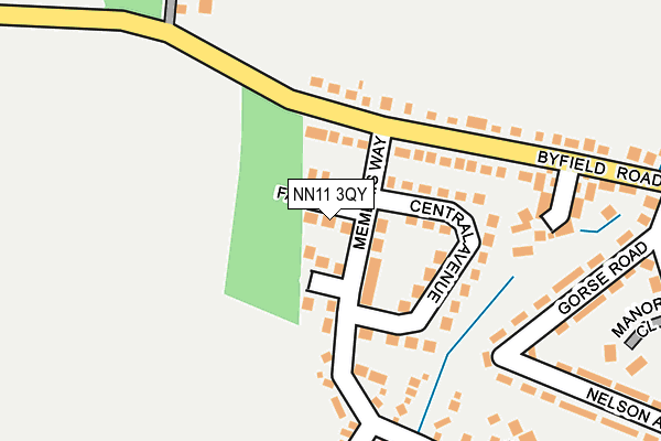 NN11 3QY map - OS OpenMap – Local (Ordnance Survey)