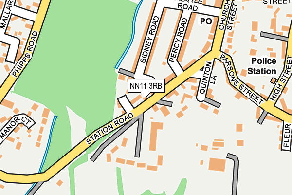 NN11 3RB map - OS OpenMap – Local (Ordnance Survey)