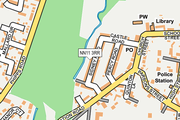 NN11 3RR map - OS OpenMap – Local (Ordnance Survey)
