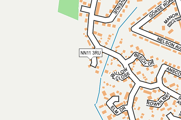 NN11 3RU map - OS OpenMap – Local (Ordnance Survey)