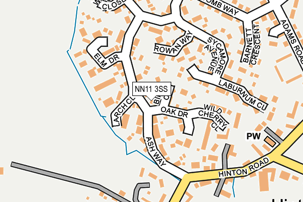 NN11 3SS map - OS OpenMap – Local (Ordnance Survey)