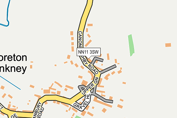 NN11 3SW map - OS OpenMap – Local (Ordnance Survey)