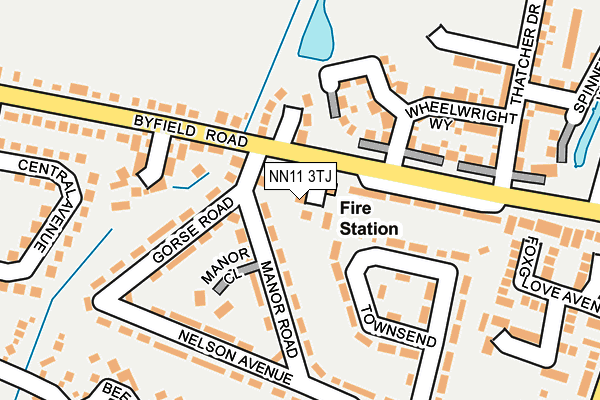 NN11 3TJ map - OS OpenMap – Local (Ordnance Survey)