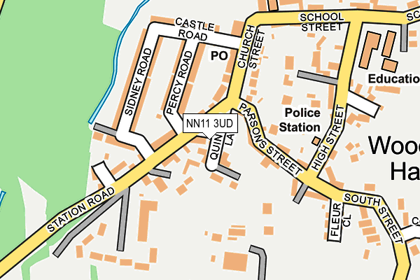 NN11 3UD map - OS OpenMap – Local (Ordnance Survey)