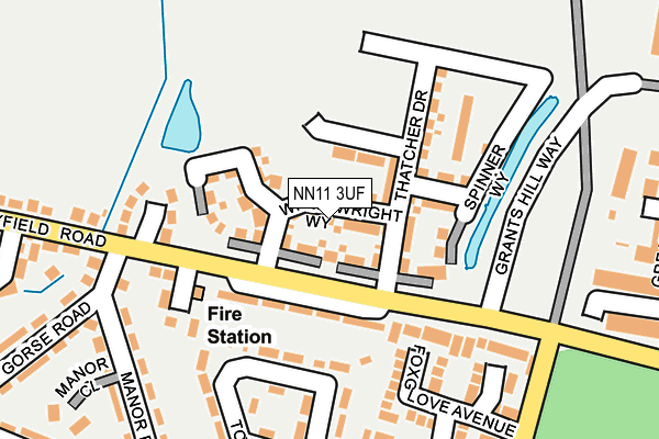 NN11 3UF map - OS OpenMap – Local (Ordnance Survey)