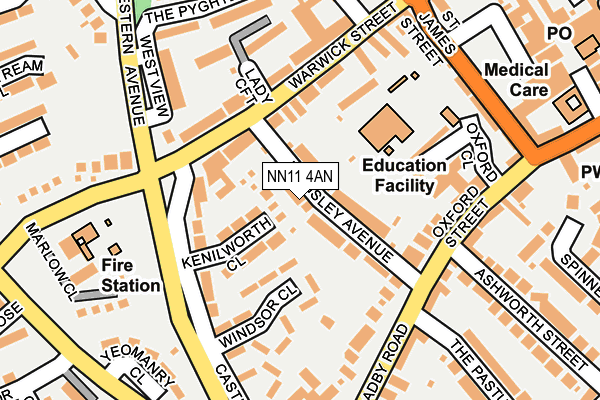 Map of CJ OLIVER LTD at local scale