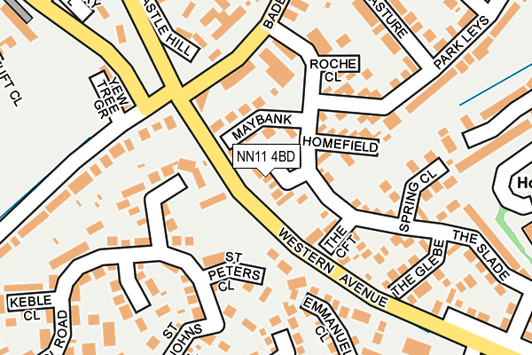NN11 4BD map - OS OpenMap – Local (Ordnance Survey)