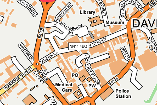 NN11 4BQ map - OS OpenMap – Local (Ordnance Survey)