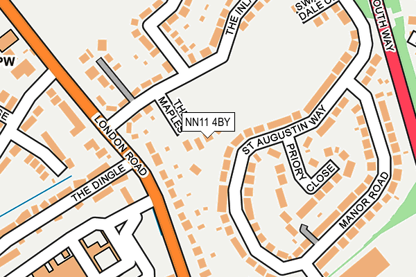 NN11 4BY map - OS OpenMap – Local (Ordnance Survey)