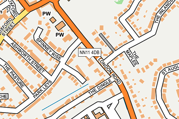 NN11 4DB map - OS OpenMap – Local (Ordnance Survey)