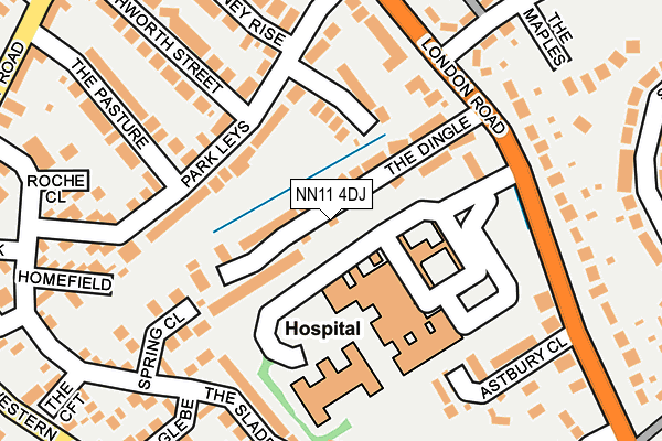 NN11 4DJ map - OS OpenMap – Local (Ordnance Survey)