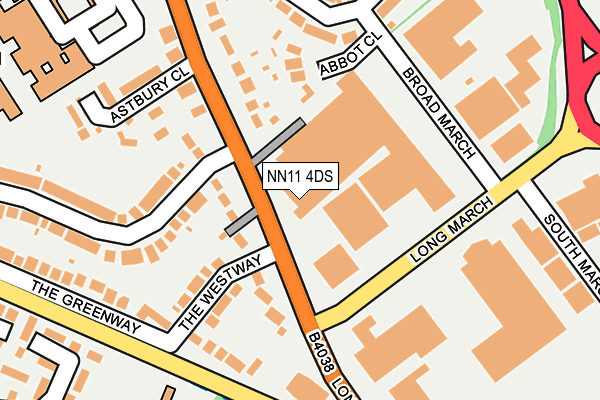 NN11 4DS map - OS OpenMap – Local (Ordnance Survey)