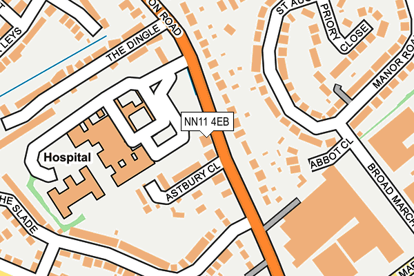 NN11 4EB map - OS OpenMap – Local (Ordnance Survey)