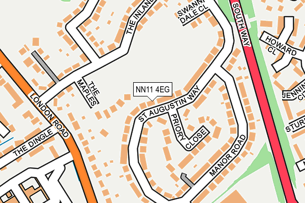 NN11 4EG map - OS OpenMap – Local (Ordnance Survey)