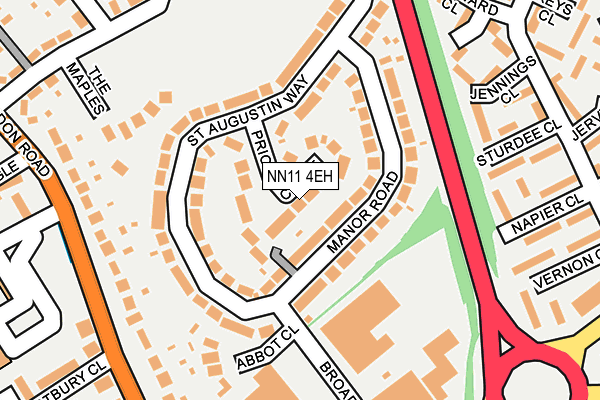 NN11 4EH map - OS OpenMap – Local (Ordnance Survey)