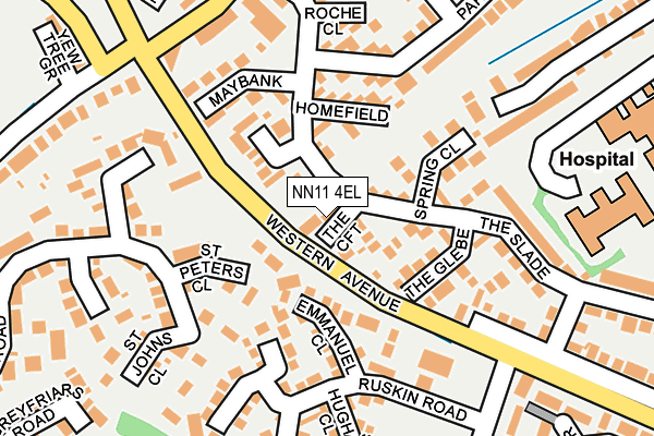 NN11 4EL map - OS OpenMap – Local (Ordnance Survey)