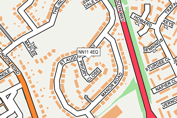 NN11 4EQ map - OS OpenMap – Local (Ordnance Survey)