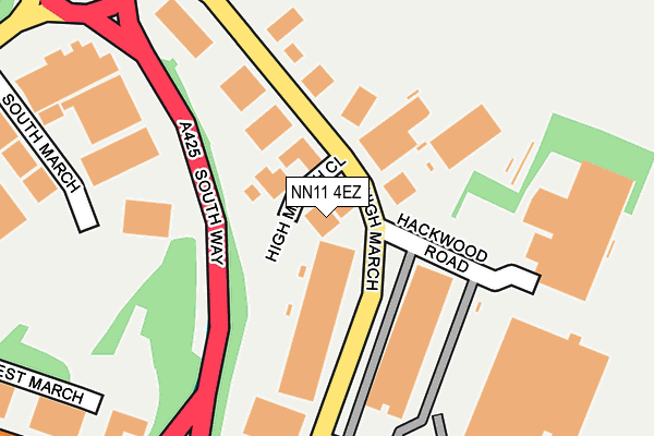 NN11 4EZ map - OS OpenMap – Local (Ordnance Survey)