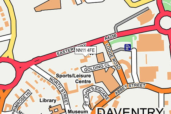NN11 4FE map - OS OpenMap – Local (Ordnance Survey)