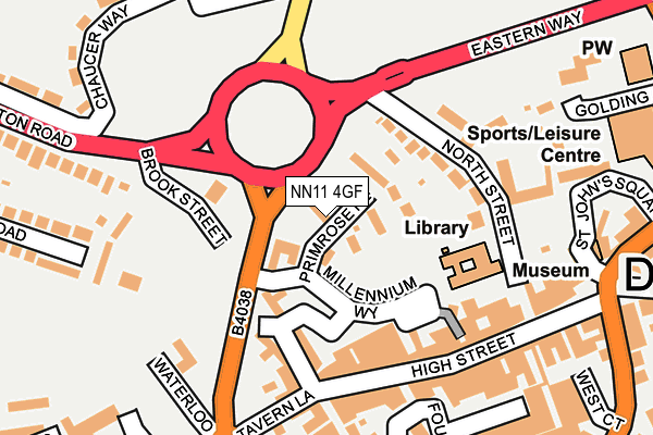NN11 4GF map - OS OpenMap – Local (Ordnance Survey)