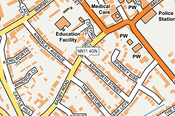 NN11 4GN map - OS OpenMap – Local (Ordnance Survey)