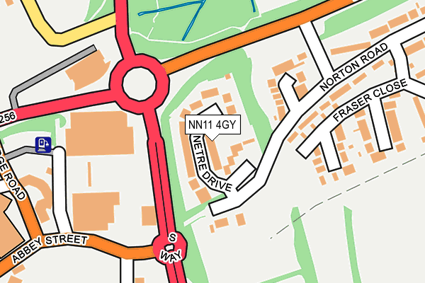 NN11 4GY map - OS OpenMap – Local (Ordnance Survey)