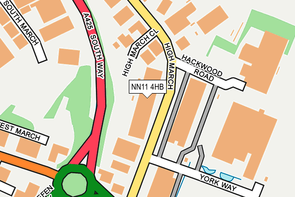 NN11 4HB map - OS OpenMap – Local (Ordnance Survey)