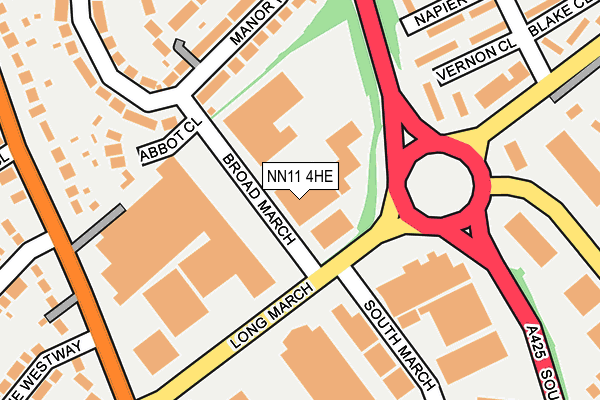 NN11 4HE map - OS OpenMap – Local (Ordnance Survey)