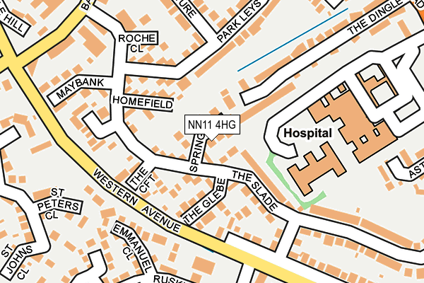 NN11 4HG map - OS OpenMap – Local (Ordnance Survey)