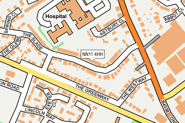 NN11 4HH map - OS OpenMap – Local (Ordnance Survey)