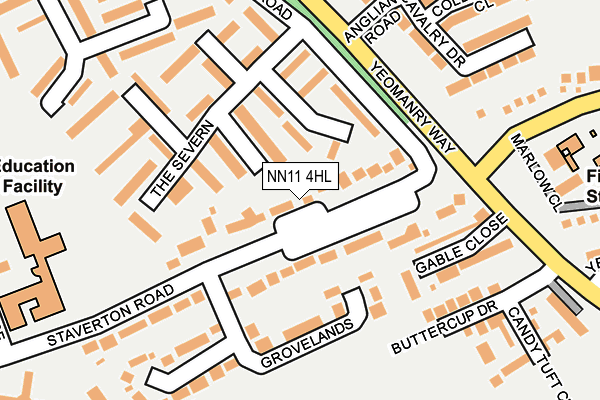NN11 4HL map - OS OpenMap – Local (Ordnance Survey)