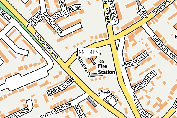NN11 4HN map - OS OpenMap – Local (Ordnance Survey)
