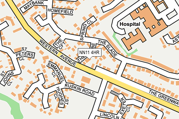 NN11 4HR map - OS OpenMap – Local (Ordnance Survey)