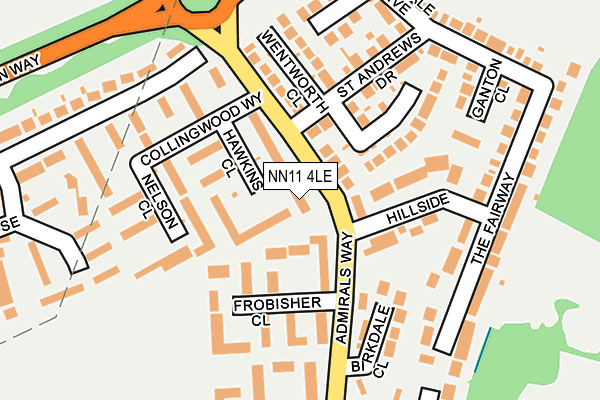 NN11 4LE map - OS OpenMap – Local (Ordnance Survey)