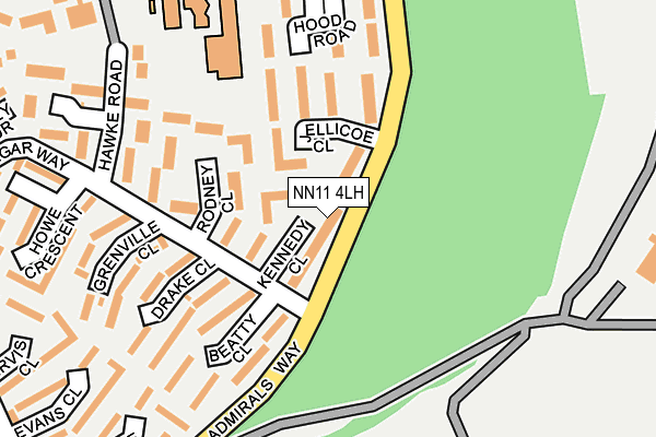 NN11 4LH map - OS OpenMap – Local (Ordnance Survey)