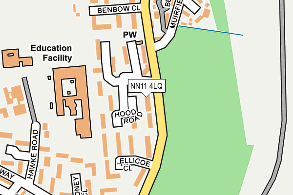 NN11 4LQ map - OS OpenMap – Local (Ordnance Survey)