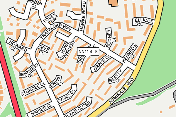 NN11 4LS map - OS OpenMap – Local (Ordnance Survey)