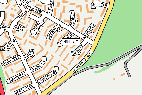 NN11 4LT map - OS OpenMap – Local (Ordnance Survey)