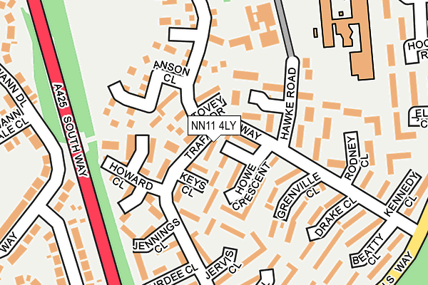 NN11 4LY map - OS OpenMap – Local (Ordnance Survey)