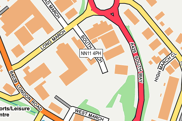 NN11 4PH map - OS OpenMap – Local (Ordnance Survey)