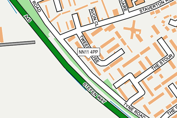 NN11 4PP map - OS OpenMap – Local (Ordnance Survey)