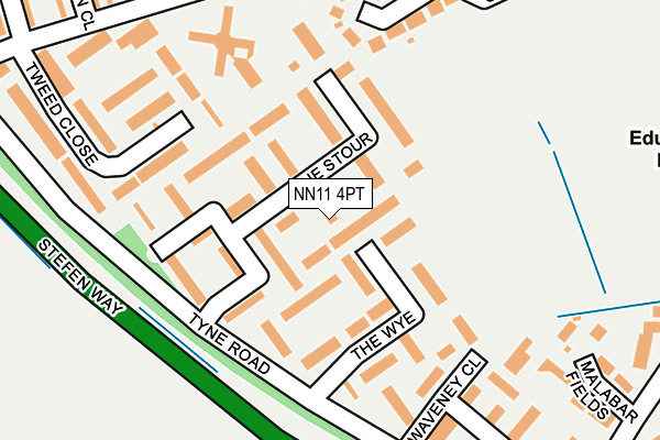 NN11 4PT map - OS OpenMap – Local (Ordnance Survey)