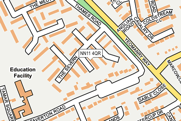 NN11 4QR map - OS OpenMap – Local (Ordnance Survey)